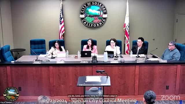 Soledad Mayor emphasizes housing and youth support during council meeting