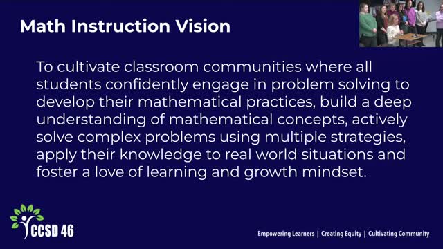 K-8 educators propose new math curriculum and professional development plan