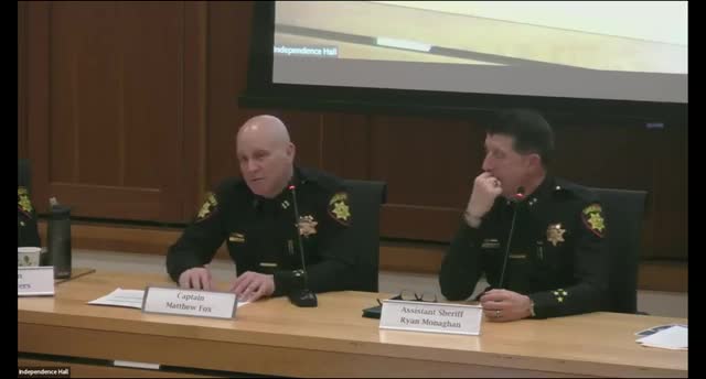 Woodside Council and Sheriff Fox address community safety concerns and crime prevention strategies