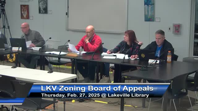 Lakeville ZBA approves Dec. 9 meeting minutes and adjourns Feb. 27 meeting