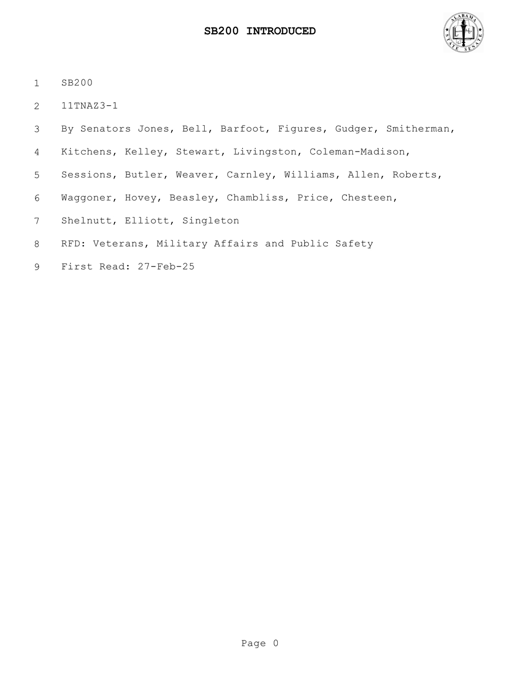 Alabama introduces SB200 for drug court participation and accountability programs