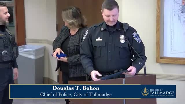 Tallmadge honors three officers for crisis response, community service and investigative work