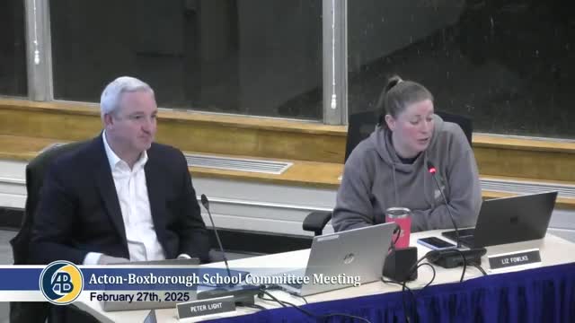 Acton finance committee addresses budget shortfall and future funding strategies
