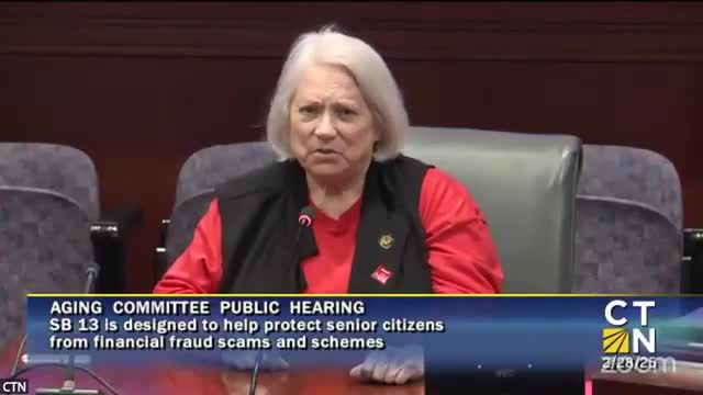 Connecticut committee discusses Senate Bill 13 to combat elder financial fraud