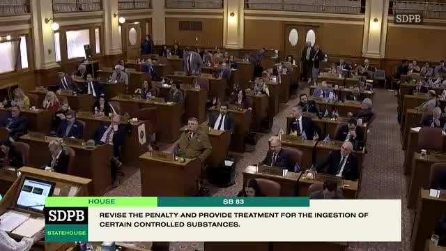 South Dakota House passes Senate Bill 83 addressing substance abuse issues