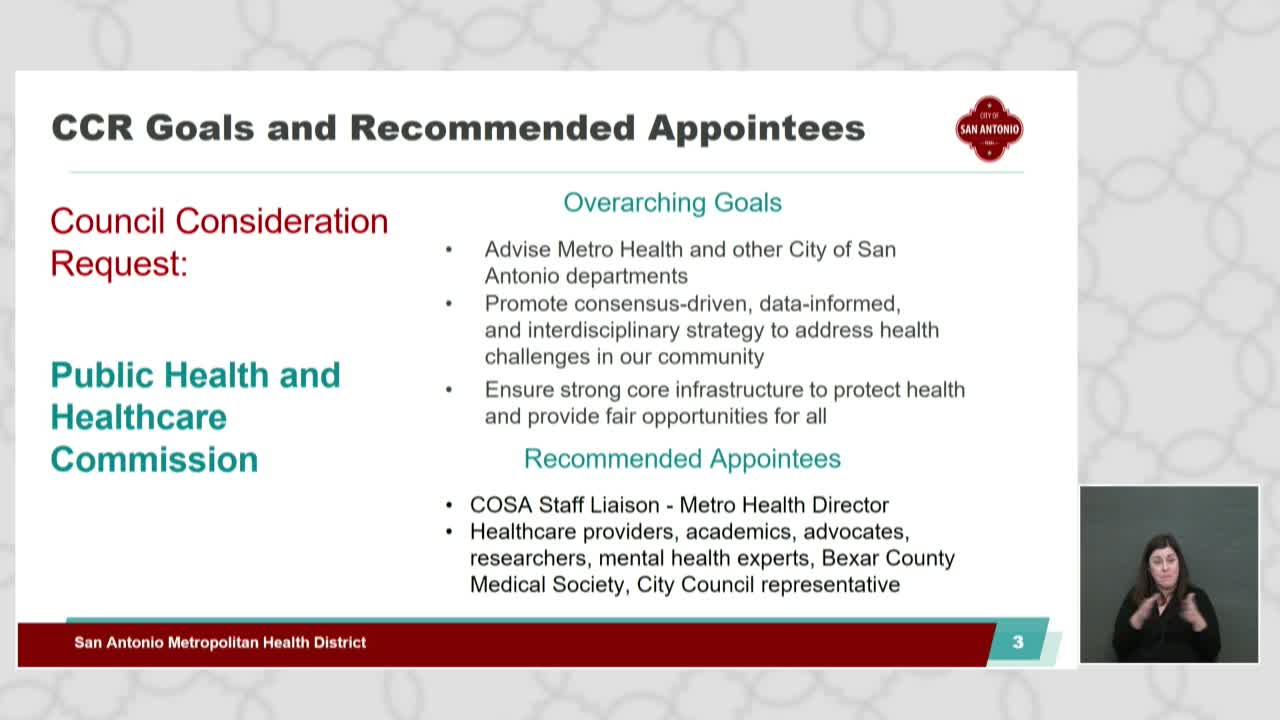 San Antonio establishes Health Commission to address community health disparities