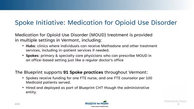 Vermont expands community health initiatives integrating mental health and addiction care