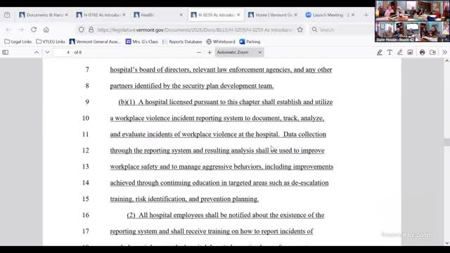 New hospital bill mandates workplace violence reporting and employee training programs