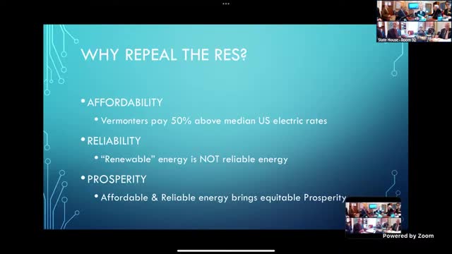 Vermont debates repeal of renewable energy standard citing high costs and reliability issues
