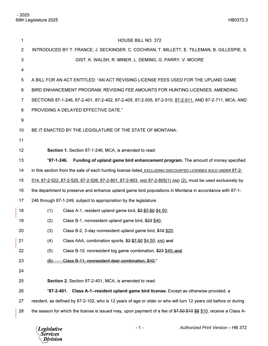 Montana Legislature adjusts nonresident upland game licenses for 2025