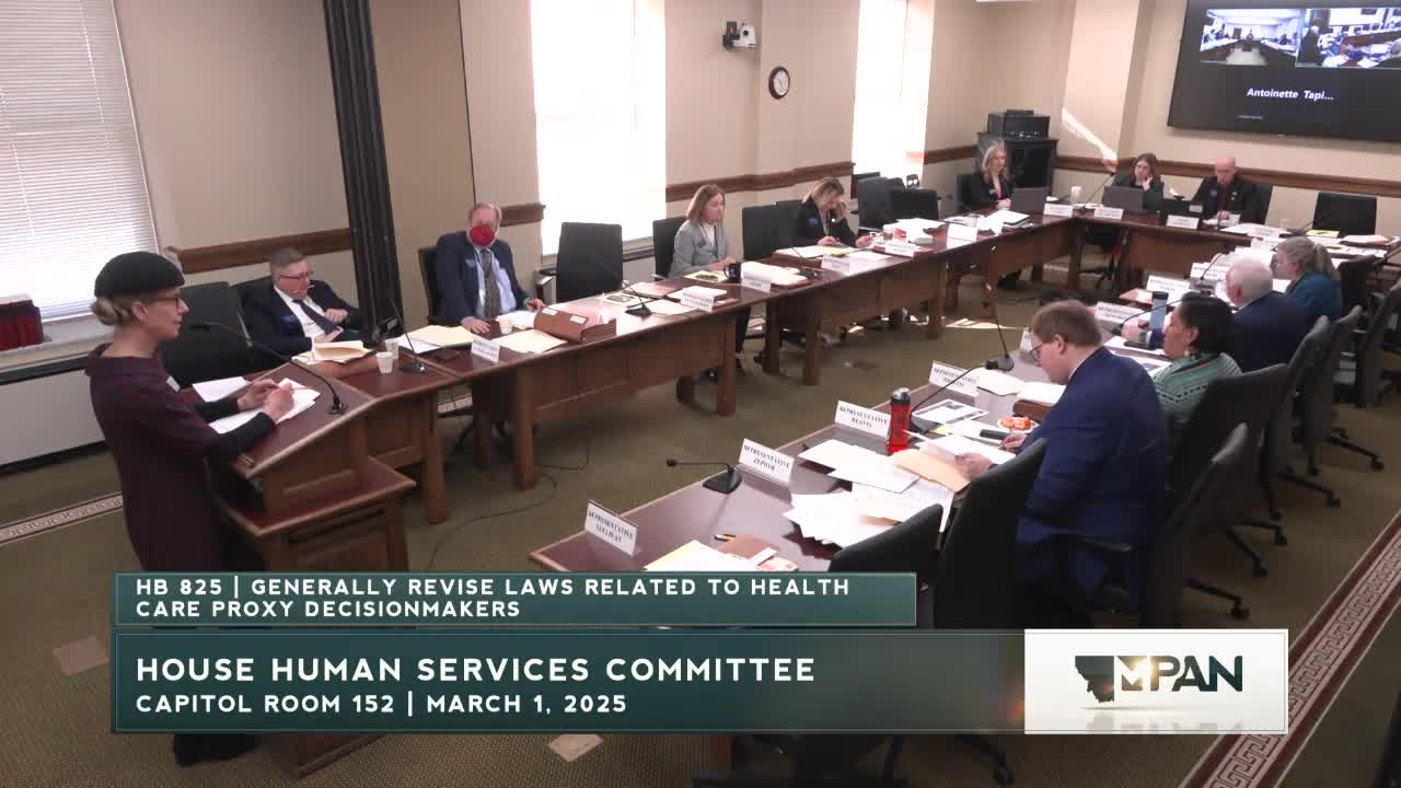 Representative Cunningham presents advance directive bill for trusted decision makers
