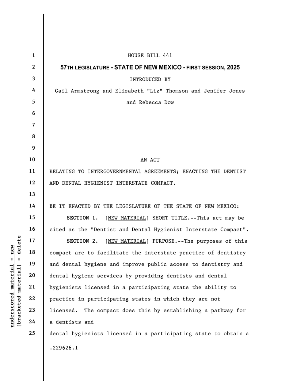 New Mexico lawmakers introduce Dentist and Dental Hygienist Interstate Compact bill
