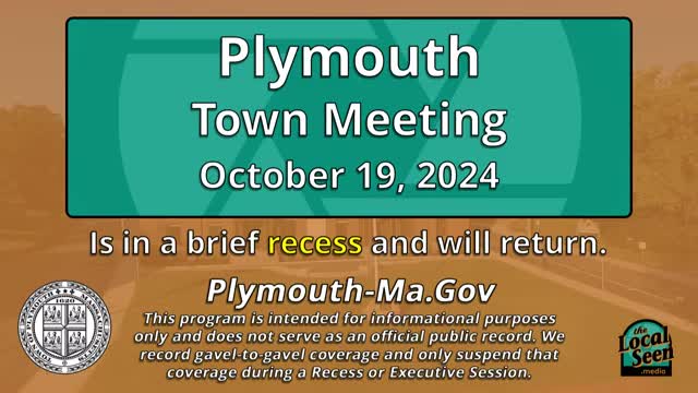 Plymouth Town Meeting resumes with support from local organizations