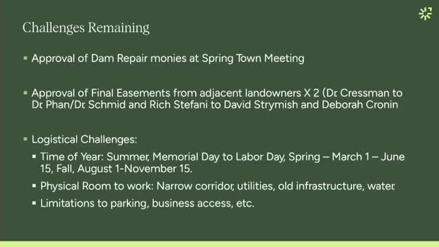 Town Brook project plans address culvert replacement and fish passage improvement