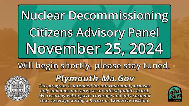 Cape Cod Bay panel discusses radioactive contaminants and monitoring wells