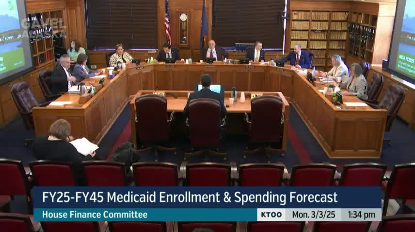 Evergreen Economics tells House Finance Committee Alaska Medicaid could reach $7.4 billion by 2045