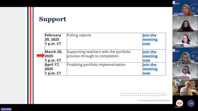 Educator Effectiveness Team discusses teacher support ahead of May 5 deadline