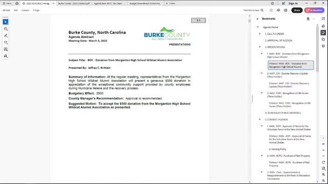 Burke County officials report on Hurricane Helena disaster recovery progress