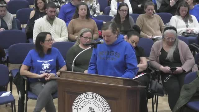 Teacher Carly Fleming advocates for keeping Braintree's Ross School open