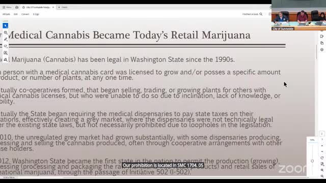 Sunnyside prohibits retail cannabis sales and processing under new zoning code