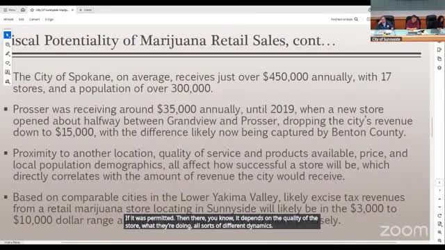 Sunnyside council reviews cannabis licensing impact on crime and economy