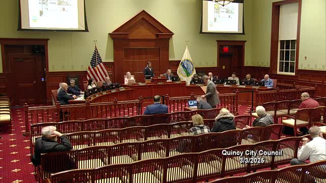 Quincy presentation: new FEMA maps remove hundreds from floodplain; council moves floodplain-overlay amendment to ordinance committee