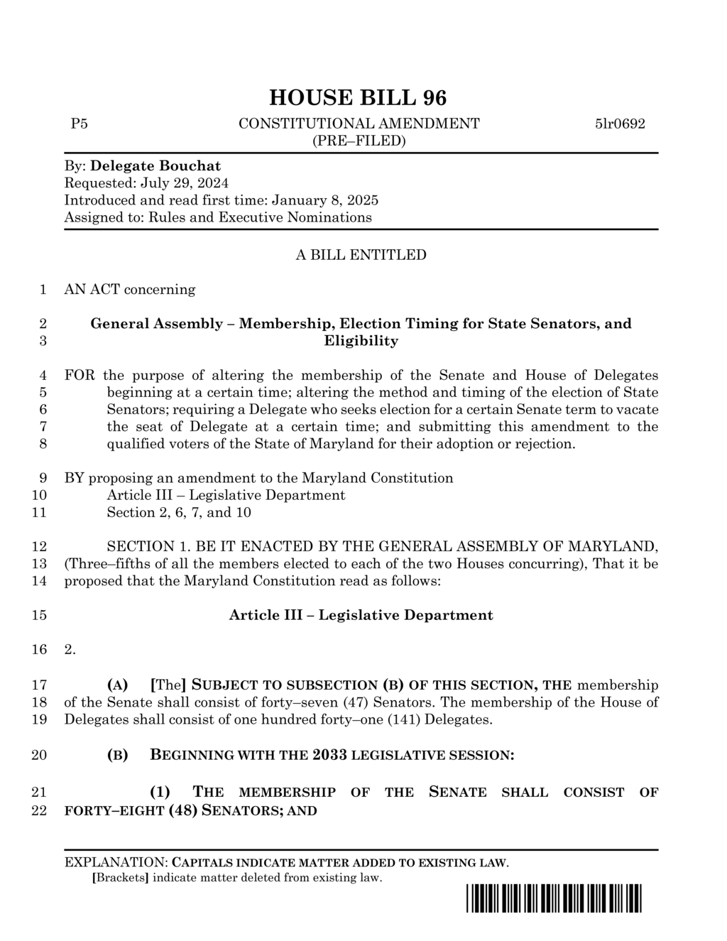 Maryland to vote on constitutional amendment in November 2026