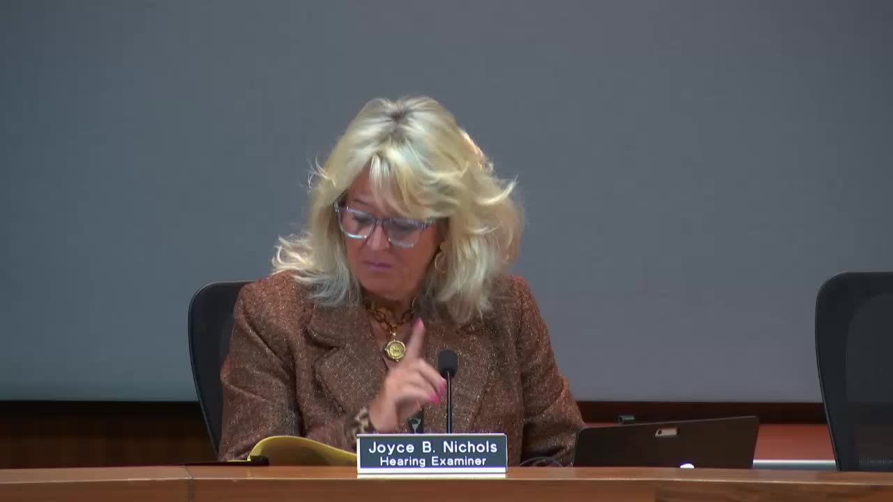 Wiggins asks Howard County hearing officer for variance to add 400-square-foot shed