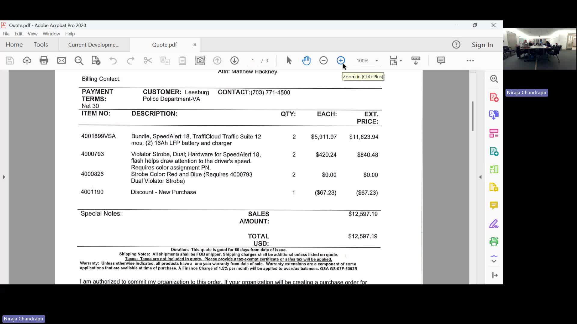 Commission approves purchase of two driver-feedback signs with strobe lights
