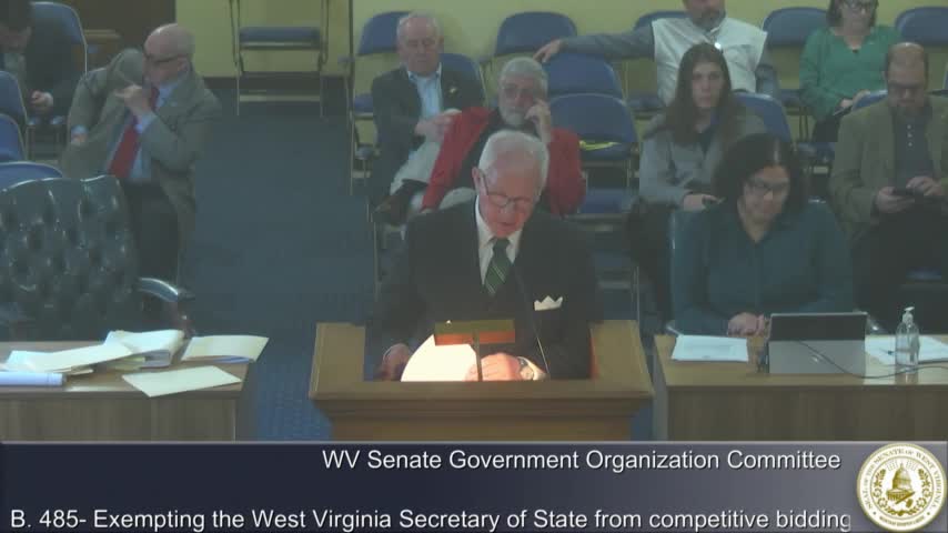 Committee backs SB 564 to bar unaffiliated voters from party primary ballots; sponsor and Secretary of State explain rationale