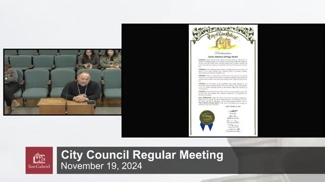Saint Gabriel Mayor declares November 2024 Native American Heritage and Lung Cancer Awareness Months