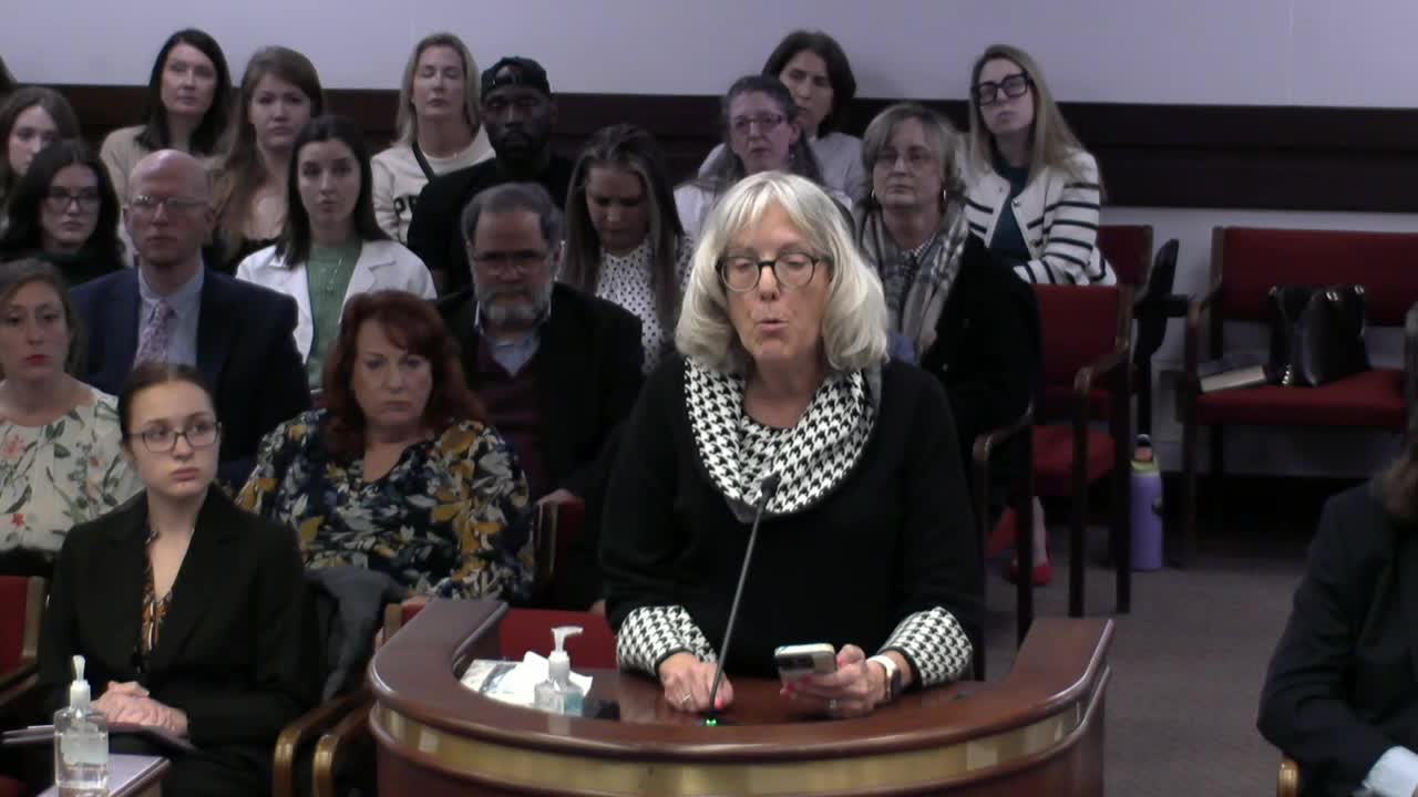 Andrea Tremmelz criticizes South Carolina's anti-abortion bill at public testimony