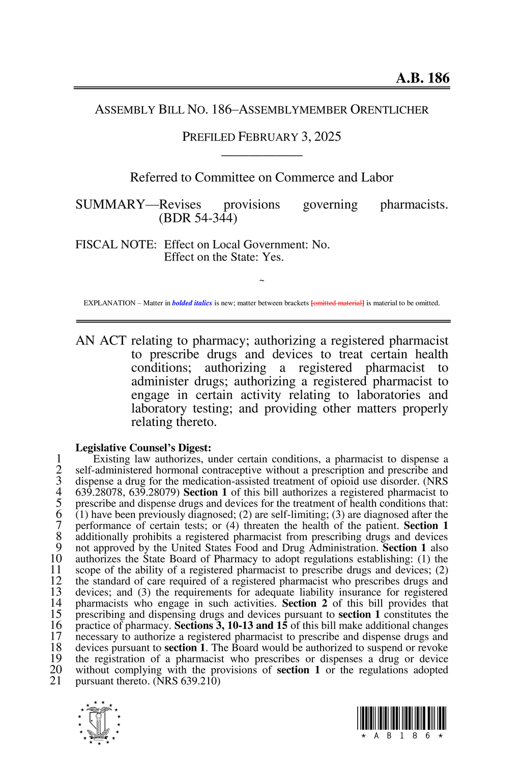 Nevada mandates HIV hepatitis C drug coverage in health insurance policies