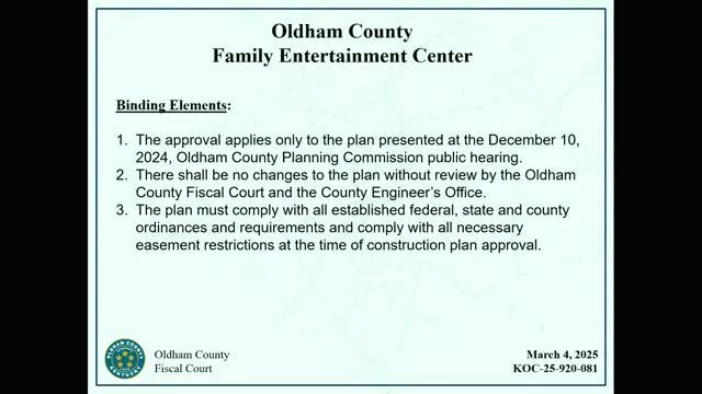 Oldham County Planning Commission approves zoning change for family entertainment center