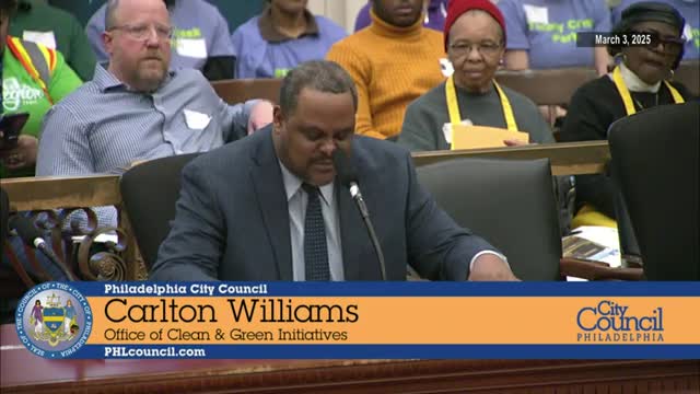Carlton Williams outlines Philadelphia's multi-agency strategy to combat illegal dumping