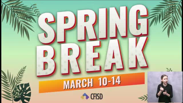 CFISD announces spring break and upcoming fun run event for scholarships