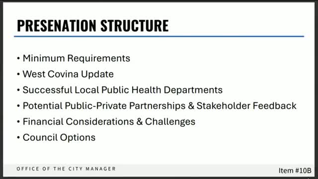 West Covina's Public Health Department awaits state approval amid budget challenges
