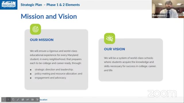 Maryland education leaders outline priorities for student success and academic readiness