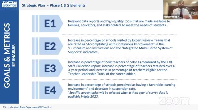 Maryland education leaders plan strategies to improve low performing schools