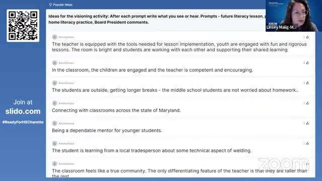 Superintendent Choudhry presents strategies to enhance eighth graders' readiness for high school