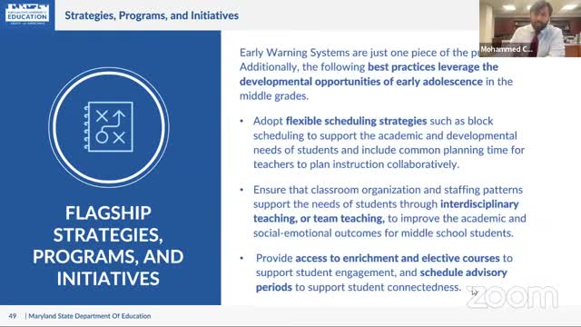 Maryland educators discuss innovative middle school strategies for student success