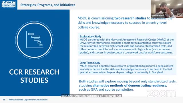 Education Department prioritizes diverse pathways for college and career readiness