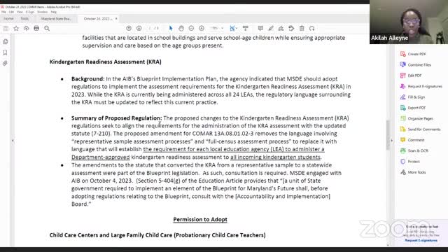 State Board updates KRA regulations for mandatory kindergarten assessments