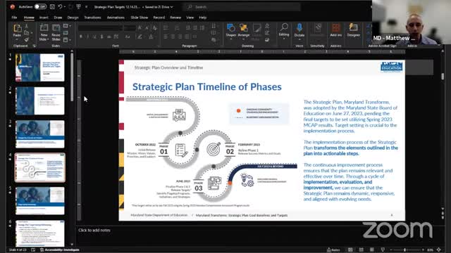Maryland sets ambitious educational targets through 2026 for student proficiency and readiness