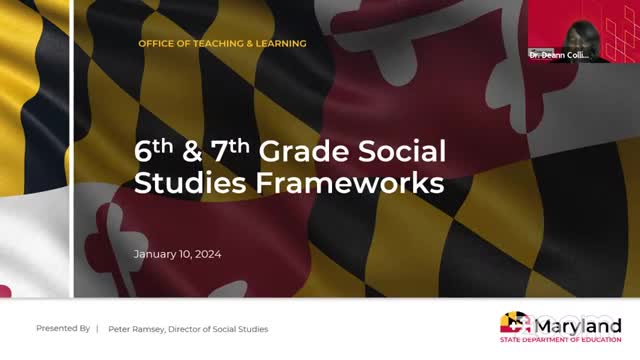 Maryland State Board approves new sixth and seventh grade social studies frameworks