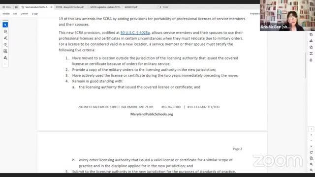 Maryland streamlines license transfer for military spouses and active duty personnel