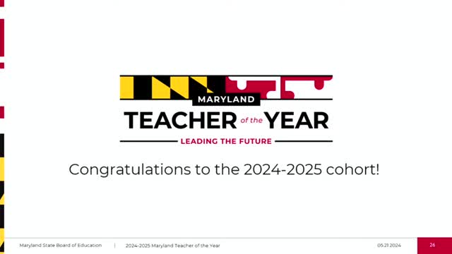 District honors Regina Simpson as Teacher of the Year during board meeting