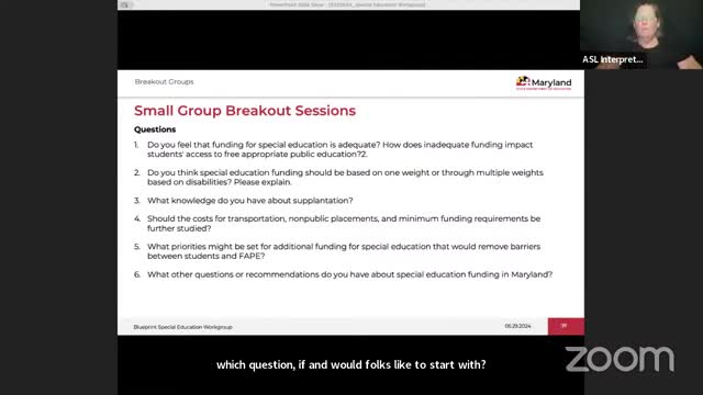 Educators discuss funding disparities impacting special needs students in Maryland schools