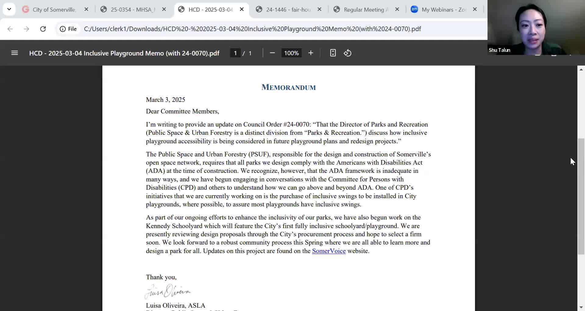 Advocates press Somerville to choose inclusive playground swings and fund maintenance