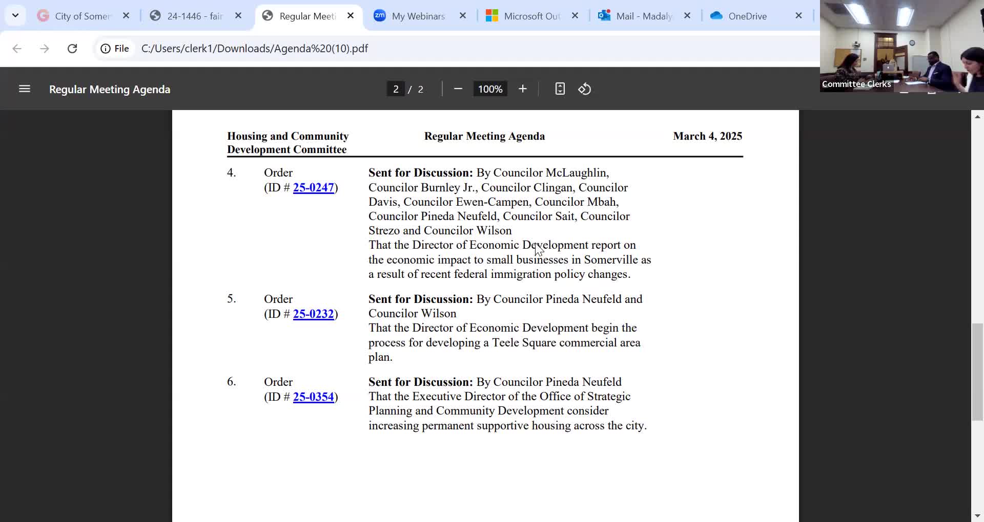Economic development staff outline small-business outreach amid immigration-related fear and supply concerns